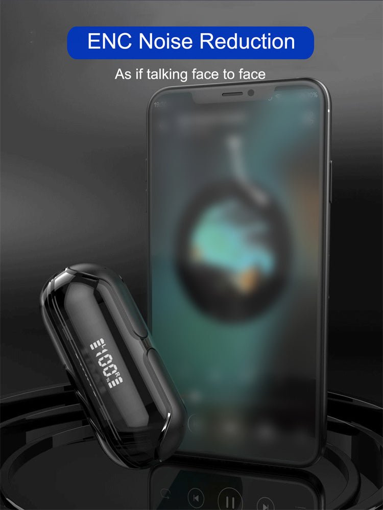 Crystal Clear Wireless Earphones Air 33 سماعات أُذُن لاسِلْكِيَّة كريستالية - شفافة Air 33