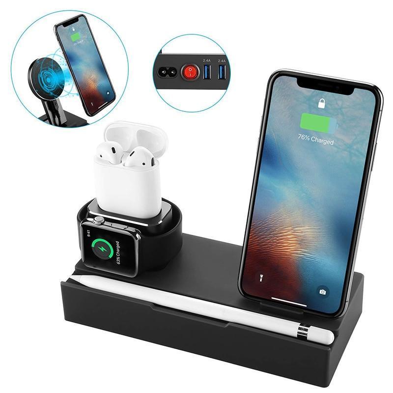8-in-1 Wireless Charging Stand حَامِلُ الشَّحْنِ اللاسِلْكِيّ ثَمَانِي فِي وَاحِدٍ