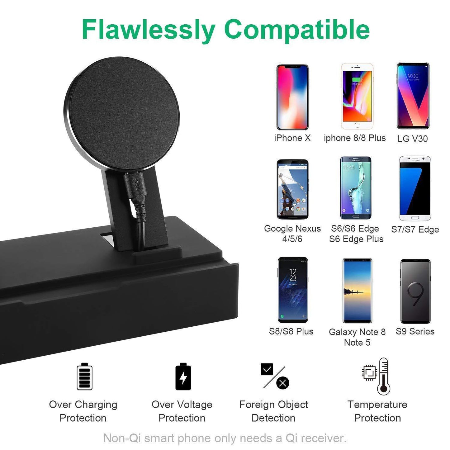 8-in-1 Wireless Charging Stand حَامِلُ الشَّحْنِ اللاسِلْكِيّ ثَمَانِي فِي وَاحِدٍ