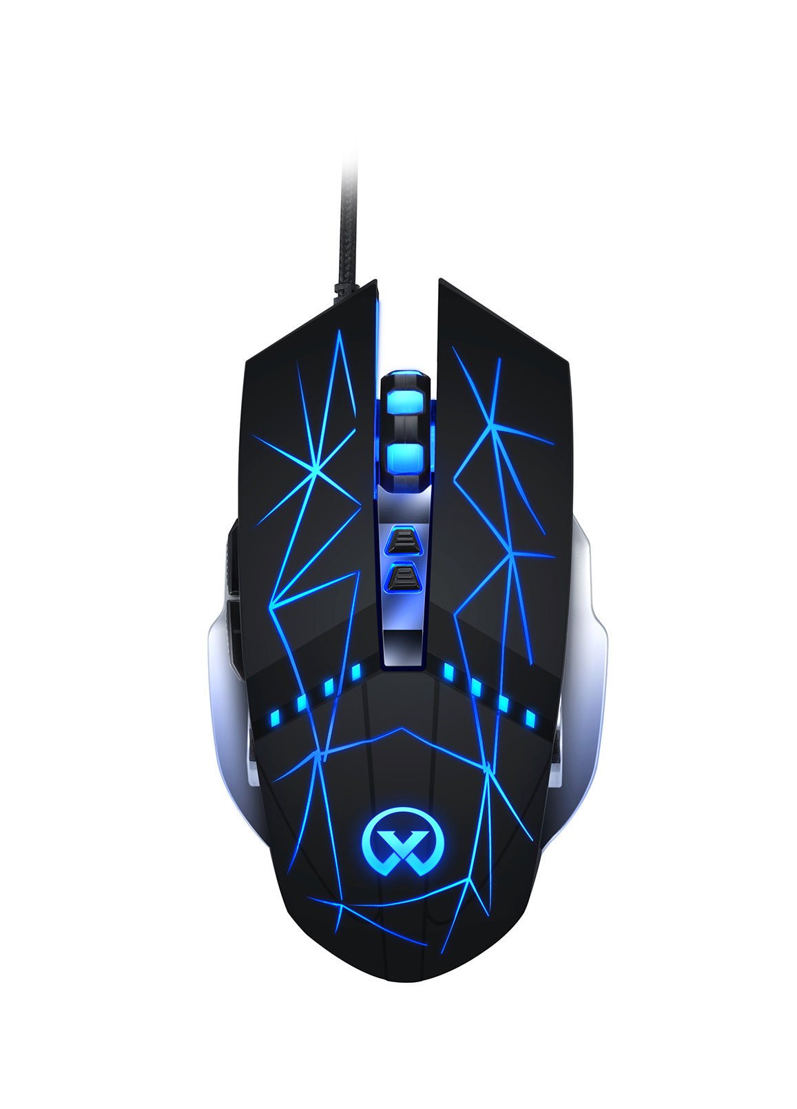 Silent USB Optical Gaming Mouse with Light  فَأْرَةُ أَلْعَابٍ بَصَرِيَّةُ USB صَامِتَةٌ مَعَ إِضَاءَةٍ