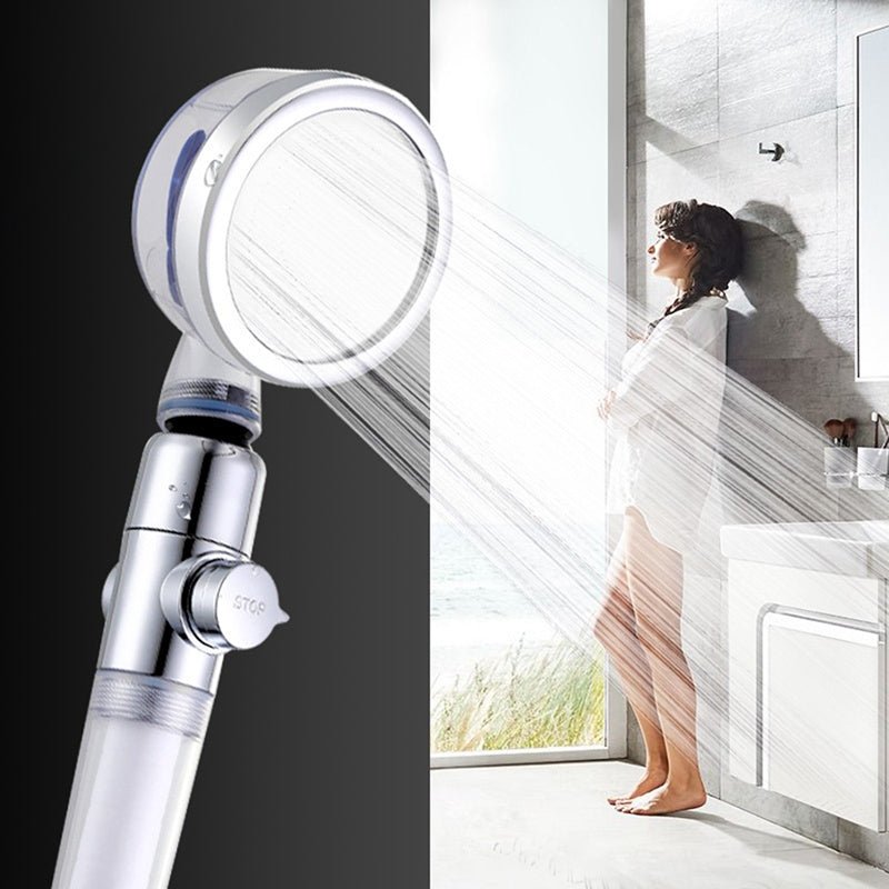 High Pressure Turbo Shower Head رَأْسُ دُشٍّ تَرْبِينِيٌّ بِضَغْطٍ عَالٍ