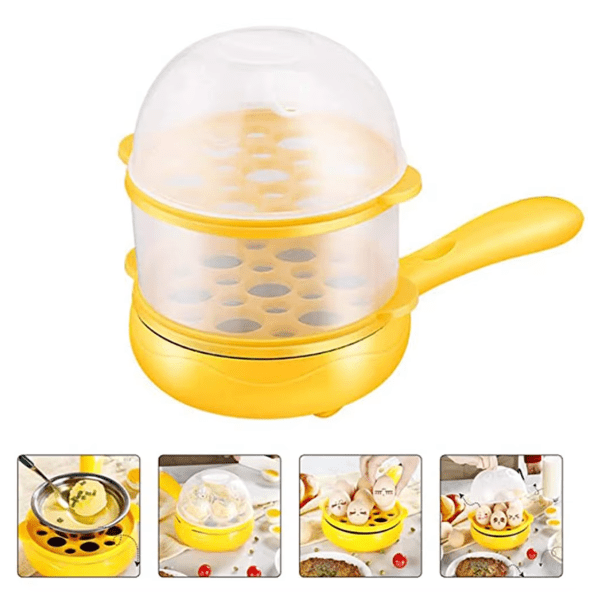 Multi-purpose egg boiler  غَلَّايَةُ بَيضٍ مُتَعَدِّدَةُ الاِسْتِخْدَامِ