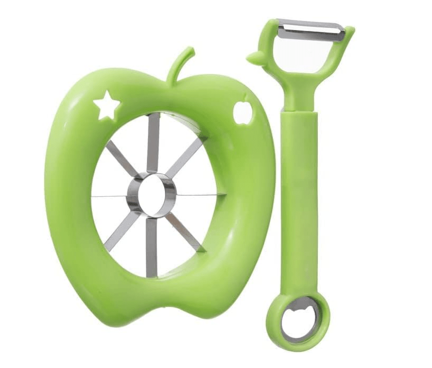 Potato peeler and apple cutter قَاشِرُ البطاطا وَقَاطِعُ التُّفَّاح
