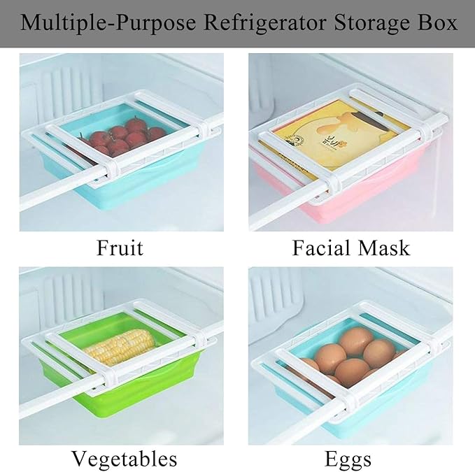 Refrigerator Storage Box صُنْدُوقُ تَخْزِينِ الثَّلَّاجَةِ