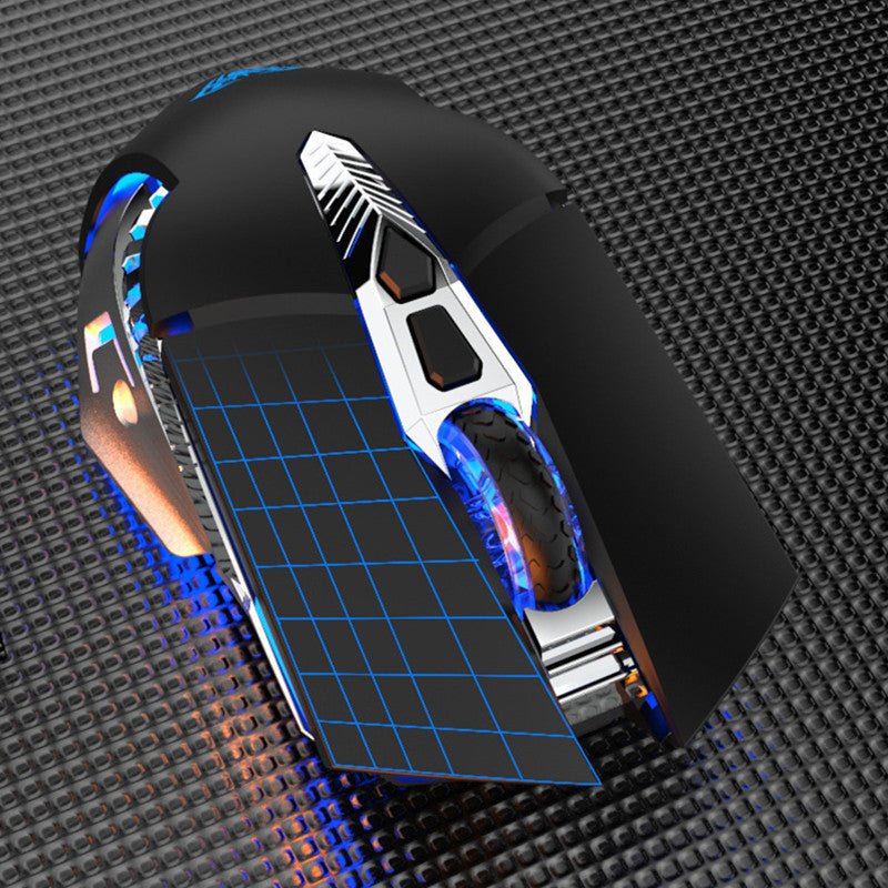 Wireless Silent Bluetooth Gaming Mouse فَأْرَةٌ صَامِتَةٌ لَاسِلْكِيَّةٌ بِتَقْنِيَةِ بِلُوتُوث لِلأَعْبَةِ الإِلِكْتِرُونِيَّةِ