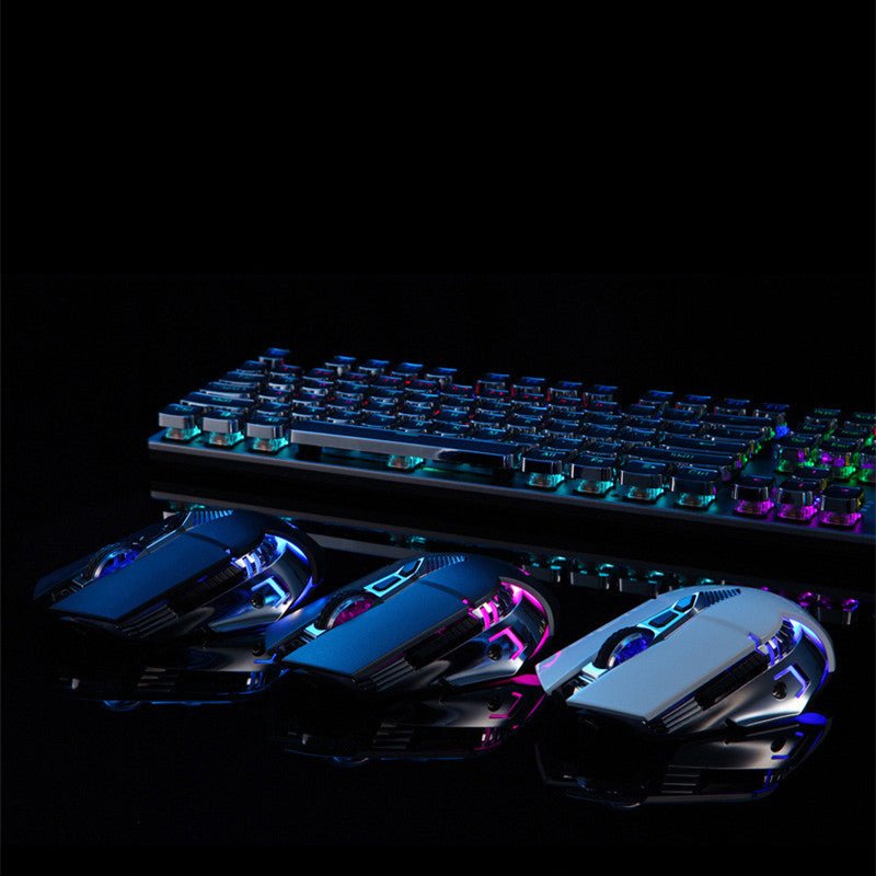 Wireless Silent Bluetooth Gaming Mouse فَأْرَةٌ صَامِتَةٌ لَاسِلْكِيَّةٌ بِتَقْنِيَةِ بِلُوتُوث لِلأَعْبَةِ الإِلِكْتِرُونِيَّةِ